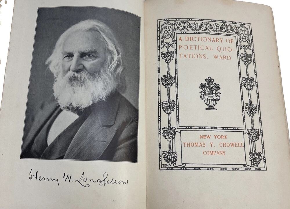 Dictionary of POETICAL QUOTATIONS Anna L Ward N Y Crowell Co. Elish & American